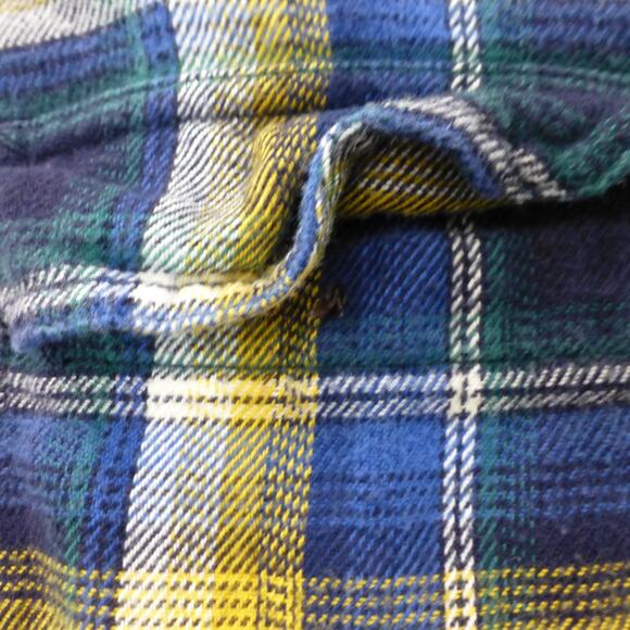 Gap Pendleton Shirt Mens Small Flannel Button Up Plaid Outdoor Blue Long Sleeve - Picture 5 of 10